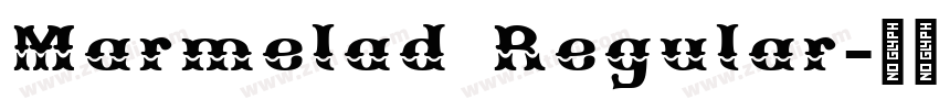 Marmelad Regular字体转换
